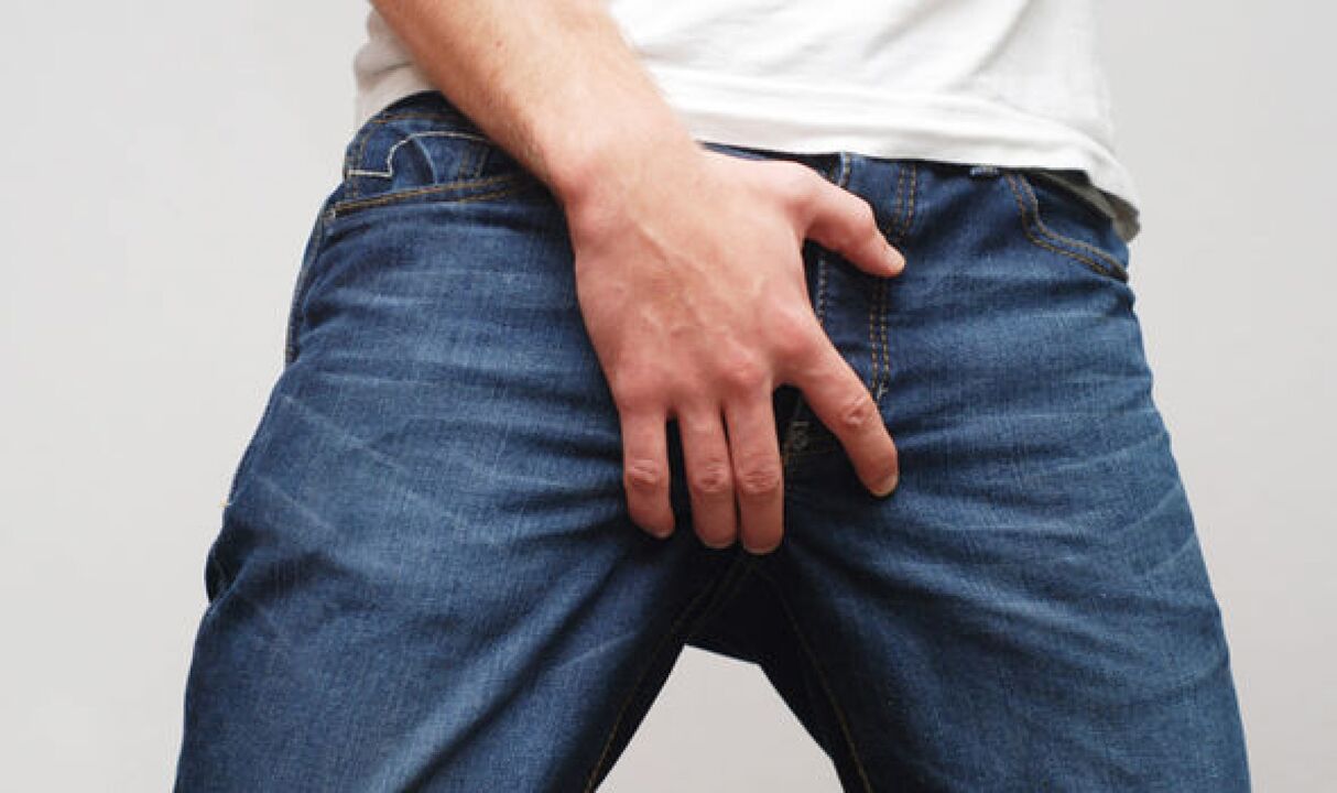 Pain in the thighs with prostatitis
